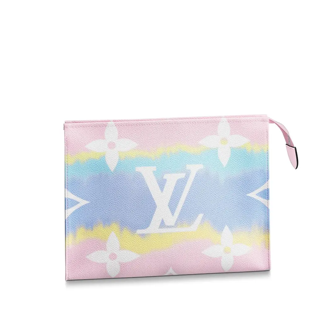 Monogram Canvas LV Escale Poche Toilette 26-Pastel M69137