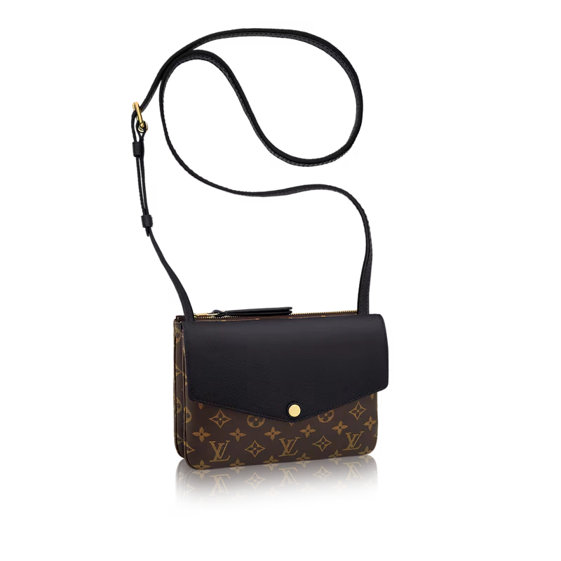 Monogram Canvas Twinset Cross-body Bag-Noir M50185-3