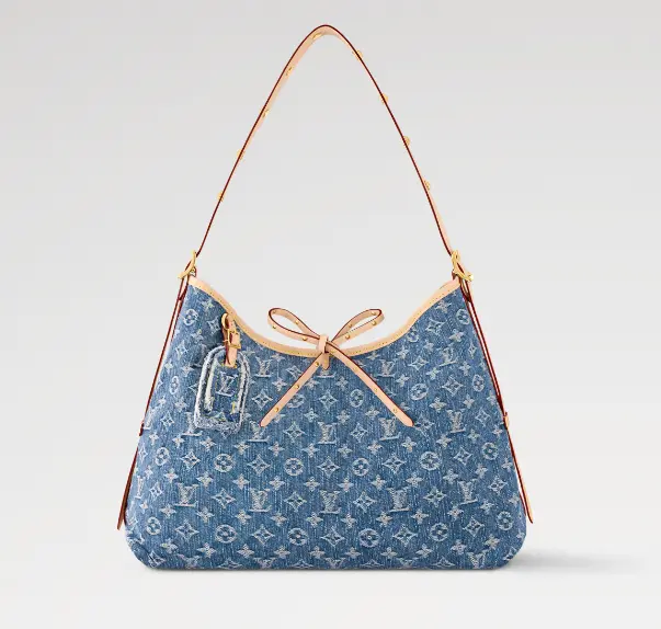 Monogram Denim CarryAll MM Handbag M46855