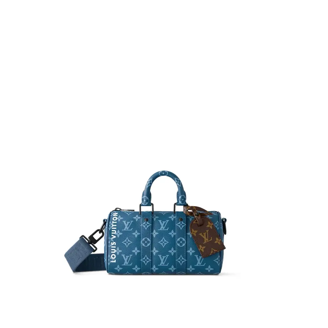 Monogram Denim Keepall Bandouliere 25 M46803
