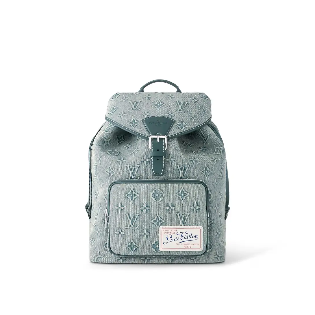 Monogram Denim Montsouris Backpack M22534
