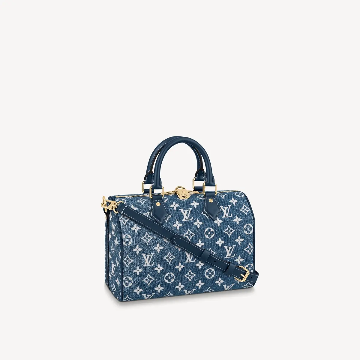 Monogram Denim Speedy Bandouliere 25 Handbag M59609