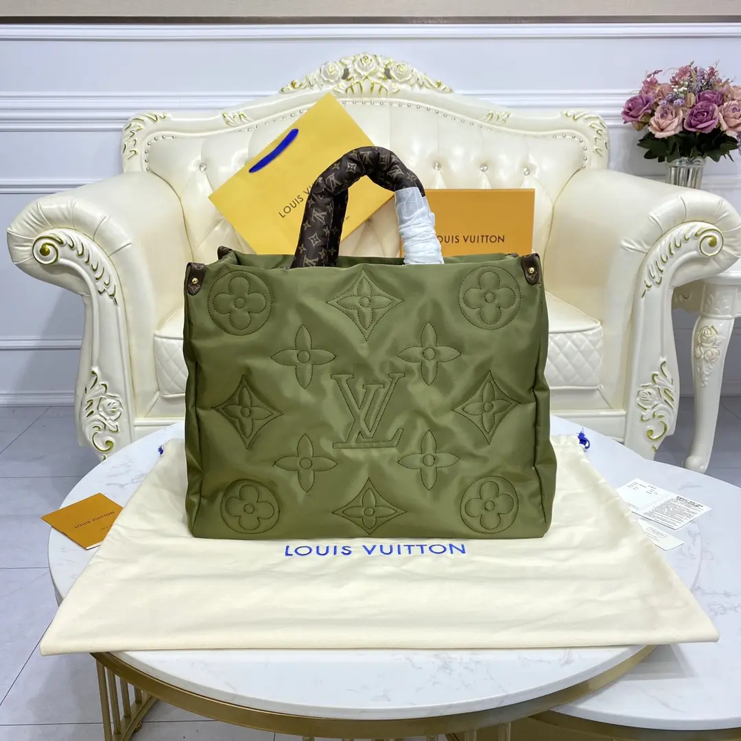 Monogram Econyl OnTheGo GM Tote Bag-Green M59005-Green