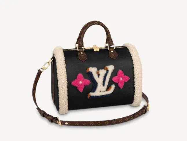 Monogram Flowers Speedy 30 Bandouliere M56966
