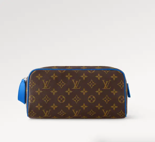 Monogram Macassar canvas Dopp Kit Toiletry Blue M46763