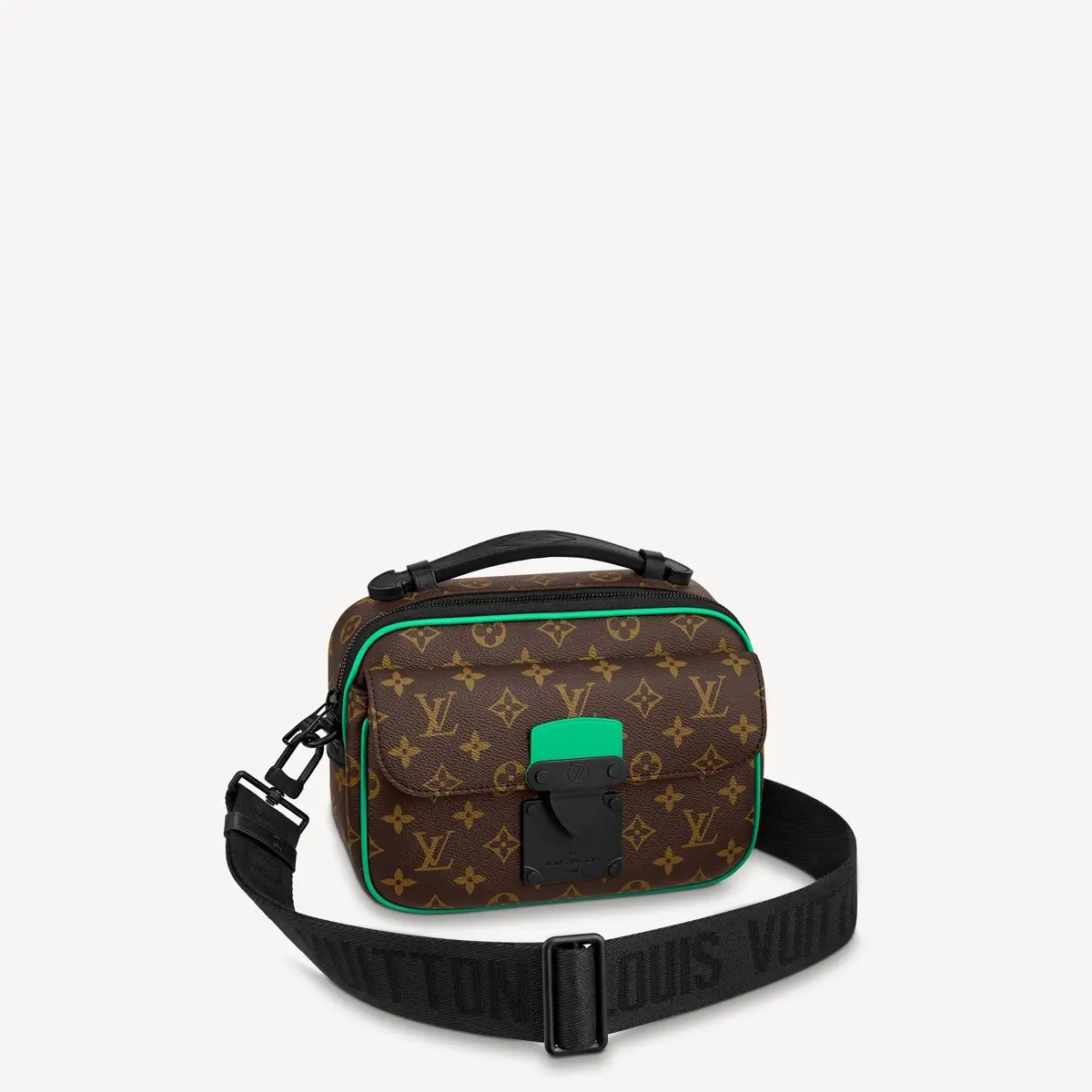 Monogram Macassar S Lock Messenger M46246-Green