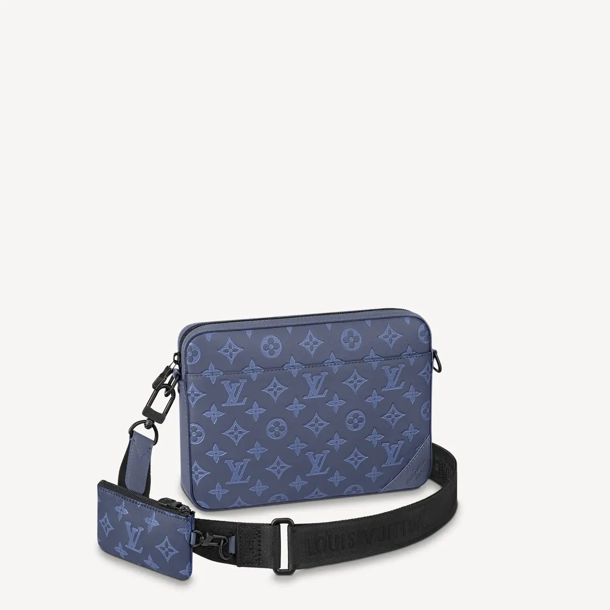 Monogram Shadow Duo Messenger Bag-Navy Blue M45730