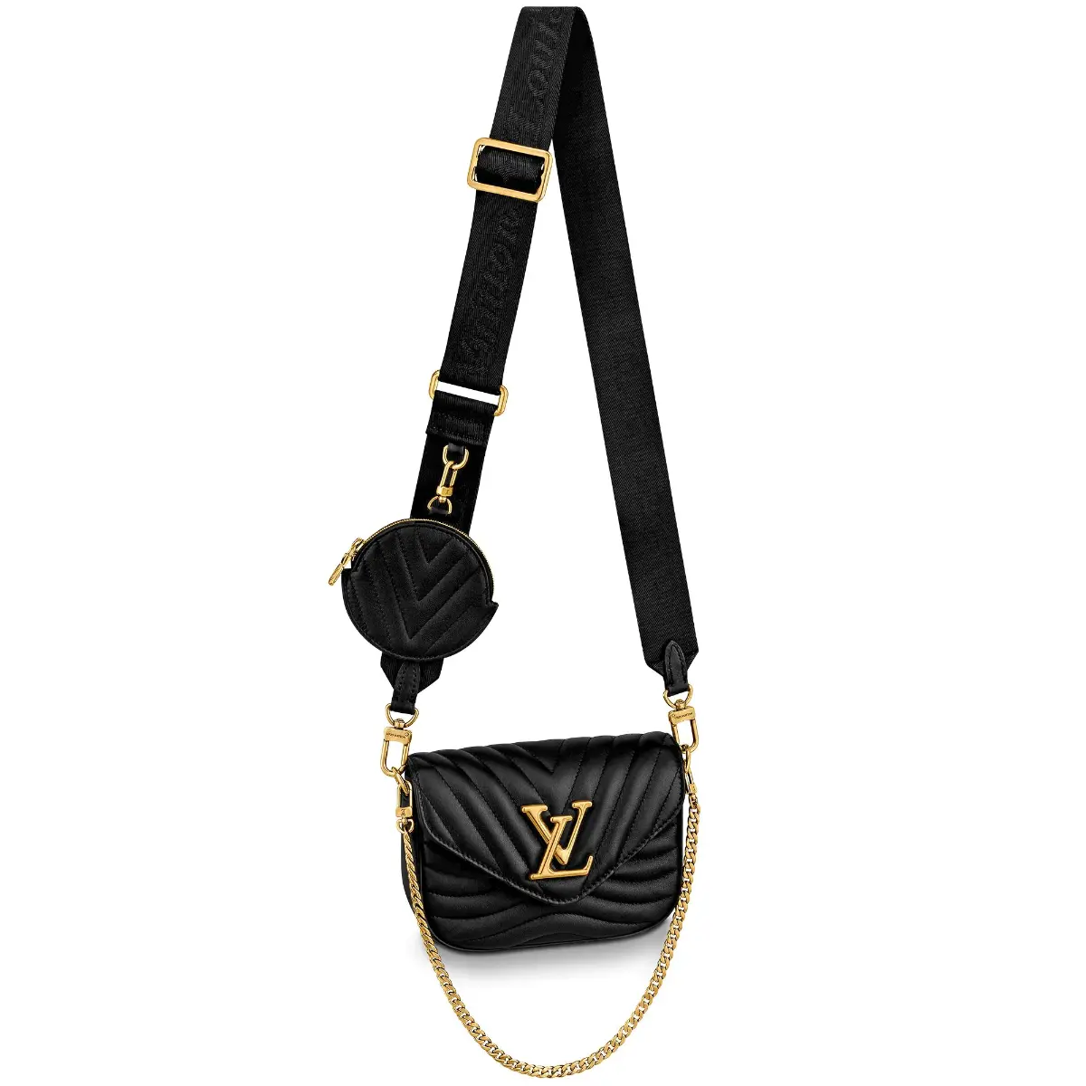 New Wave Multi-Pochette Crossbody Handbag-Black M56461