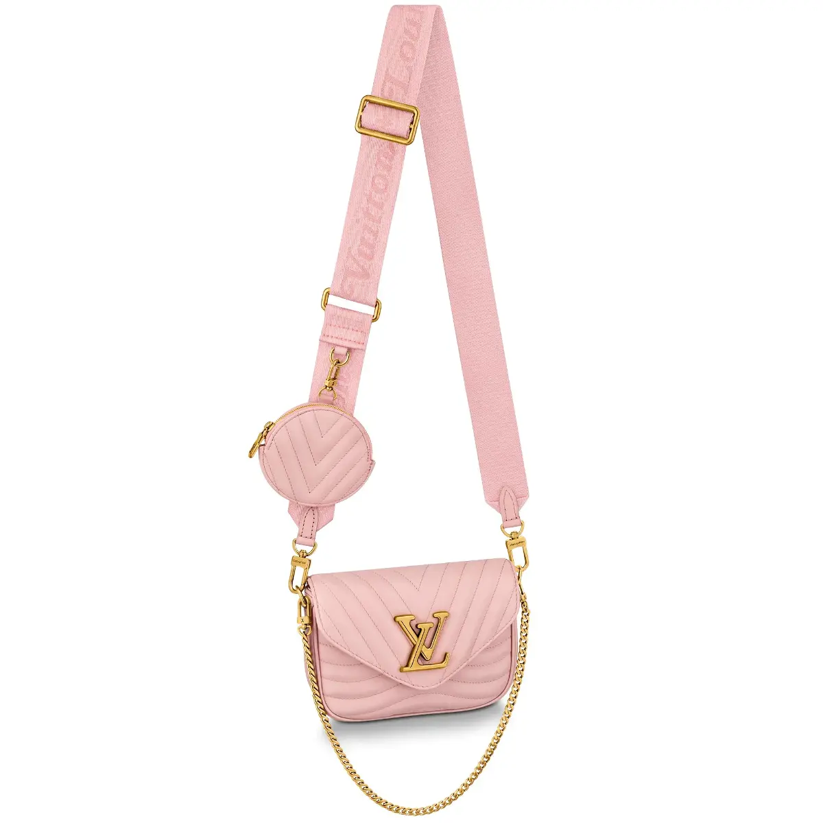 New Wave Multi-Pochette Crossbody Handbag-Rose Ballerine Pink M56468