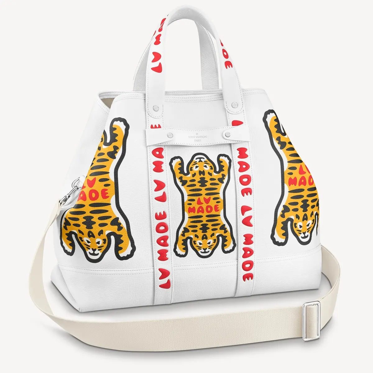 Nigos Colorful LV Made Tiger Tote Journey M59366