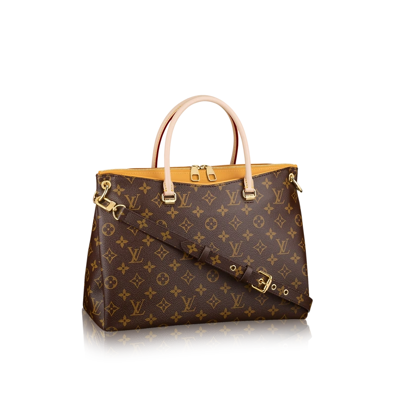 Pallas Monogram Canvas Handbag-Yellow M40929-3