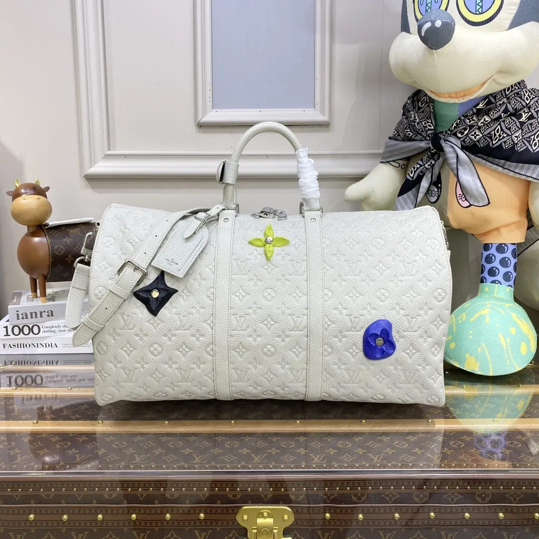 Taurillon Monogram Keepall 50 Bag-Cream M20901-Cream